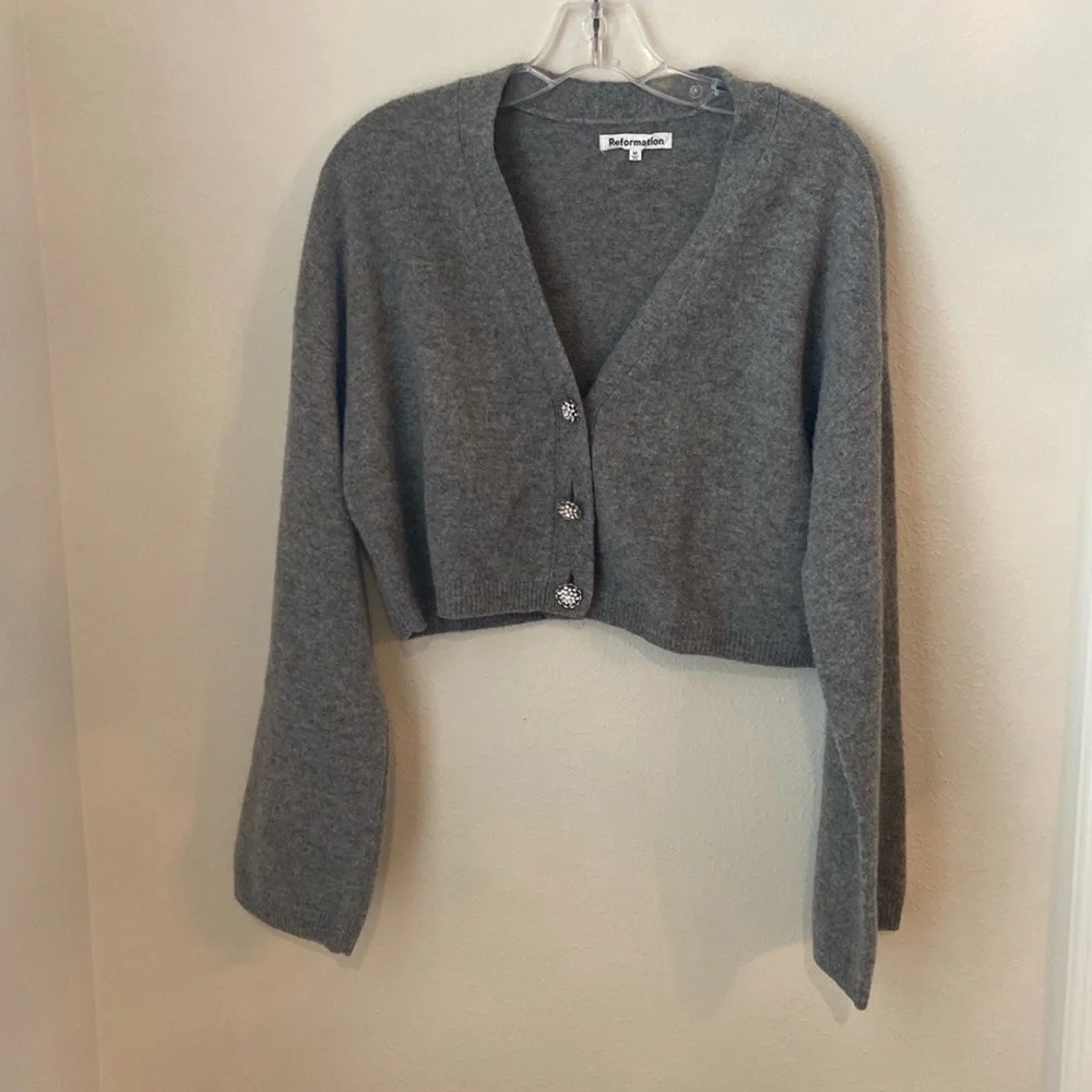 Reformation Val regenerative wool Cardigan - Picture 2 of 5